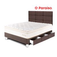 Dormitorio Royal Prince Cajones 1.5 Plazas Cabecera Blocks Chocolate