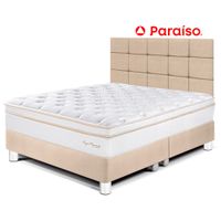 Dormitorio Royal Dynasty Queen con Cabecera Blocks Champagne