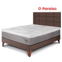 Dormitorio Europeo Royal Balanzze 2 Plazas Cabecera Blocks Chocolate