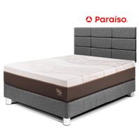 Dormitorio Royal Abrazzo 1.5 Plazas Cabecera Blocks Gris