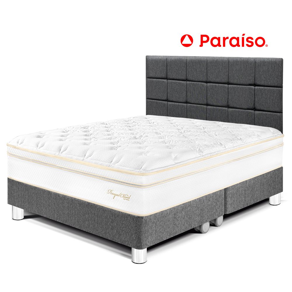 Dormitorio Royal Cloud King con Cabecera Blocks Gris