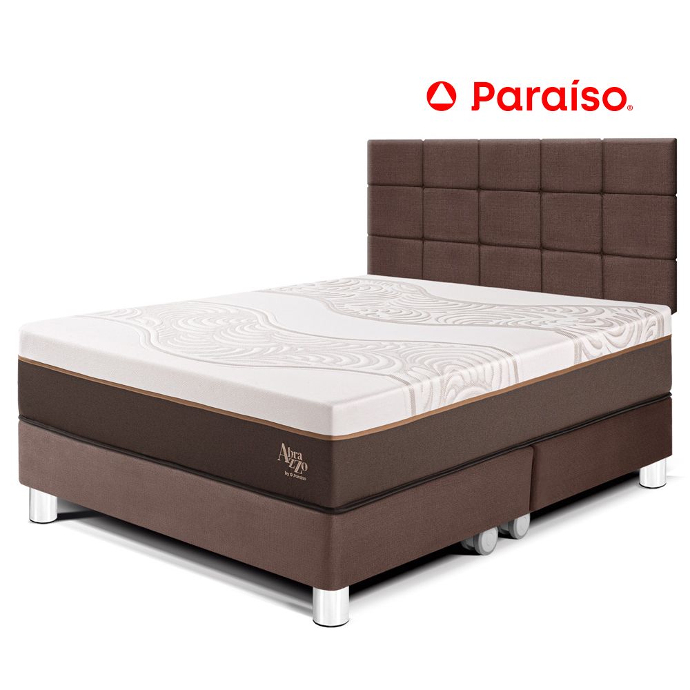 Dormitorio Royal Abrazzo Queen Cabecera Blocks Chocolate