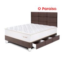 Dormitorio Royal Elizab con Cajones 1.5 Plazas Cabecera Block Chocolate