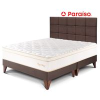 Dormitorio Europeo Royal Prince Queen Cabecera Blocks Chocolate