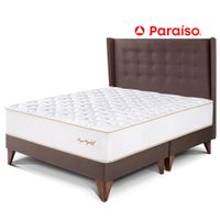 Dormitorio Europeo Royal Elizabeth Queen Cabecera Gold Chocolate