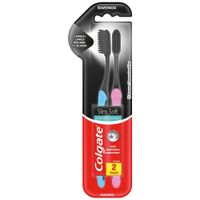 Cepillo de Dientes COLGATE Slim Soft Charcoal 2 Pack