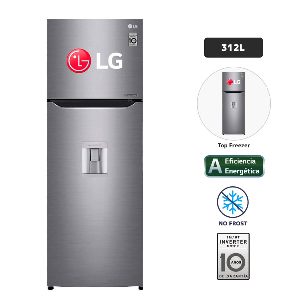 Compara Refrigeradora LG Top Mount GT32WPPDC No Frost 312L