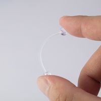 Piercing industrial transversal flexible transparente de acrílico