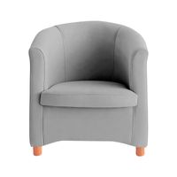 BUTACA AGNES MAVISAC COLOR PLATA - TELA