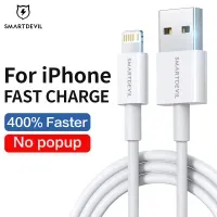 SmartDevil-Cable USB 3A a Lightning CARGA RÁPIDA, Sincronización de datos iPhone 14, 11, 12, 13 Pro