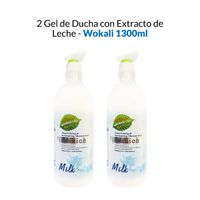 2 Gel de Ducha con Extracto de Leche - Wokali 1300ml