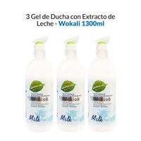 3 Gel de Ducha con Extracto de Leche - Wokali 1300ml - copy