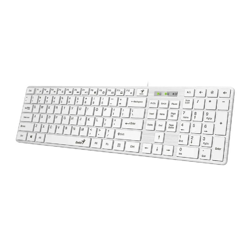 Teclado Genius Smart Slimstar 126 Usb Multimedia White (31310017409)
