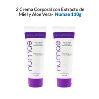 2 Crema Corporal con Extracto de Miel y Aloe Vera - Numae 110g