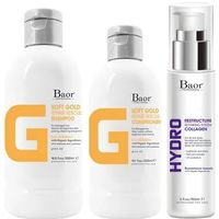 Shampoo Reparador + Acondicionador + Hydro Collagen Baor G Soft Gold