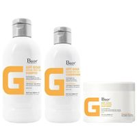 Shampoo Reparador + Acondicionador + Mascarilla Baor G Soft Gold