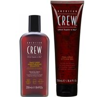 Shampoo Hidratante 250ml + Firm Hold Styling Gel American Crew Men