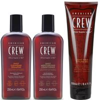 Daily Shampoo + Acondicionador + Gel Fijación Suave American Crew Men