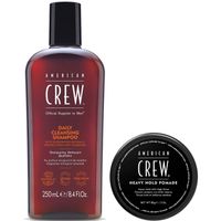 Daily Shampoo 250ml + Cera Heavy Hold Pomade 85gr American Crew Men