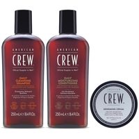 Daily Shampoo + Acondicionador + Cera Grooming Cream American Crew Men