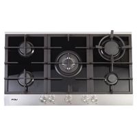 Encimera Deluxe Fdv Chef 90 Glp Negro Con Gris