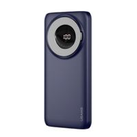 Power Bank Usams USCD171 Inalámbrico Digital Magnético de 15W con soporte Azul