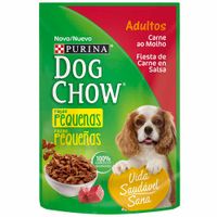 Comida para Perros DOG CHOW Adultos Razas Pequeñas Festival de Carne en Salsa 100g