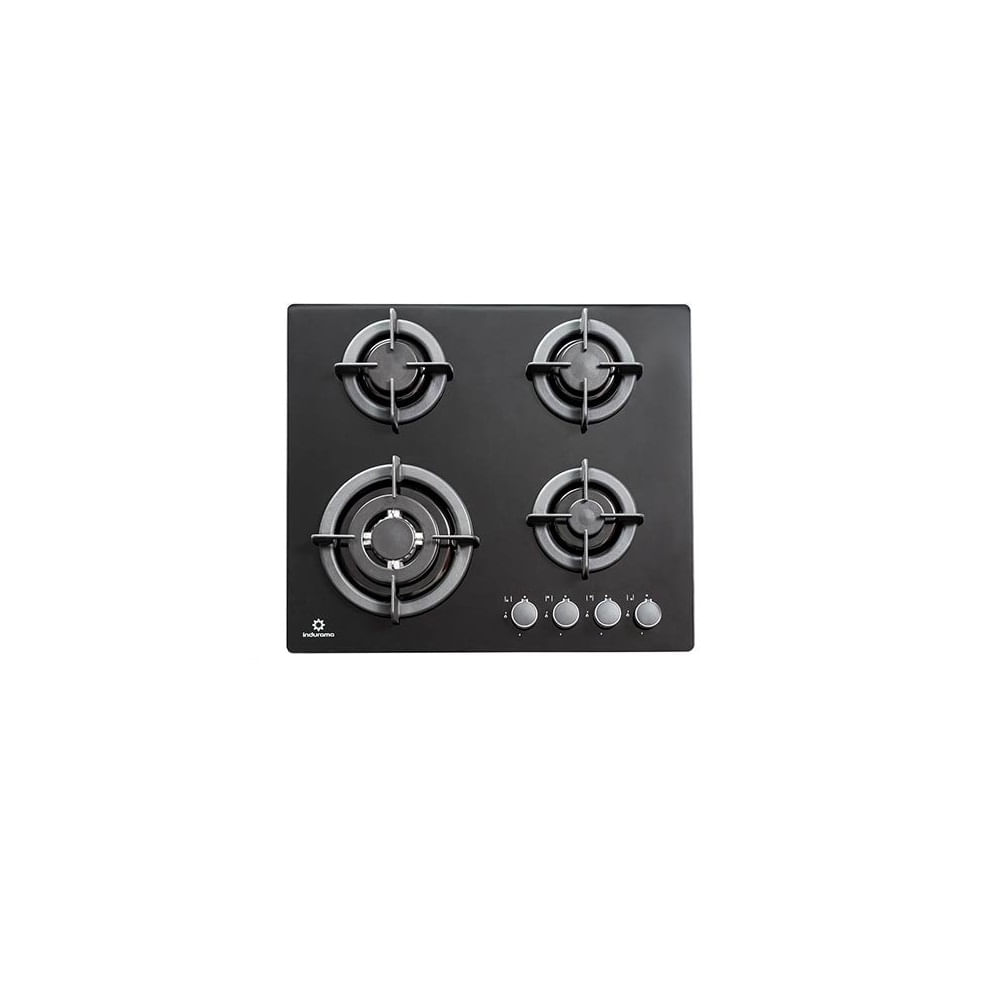 Cocina Empotrable 4Hornillas de Vidrio Templado Indurama EGI 604VDNEG (oferta)