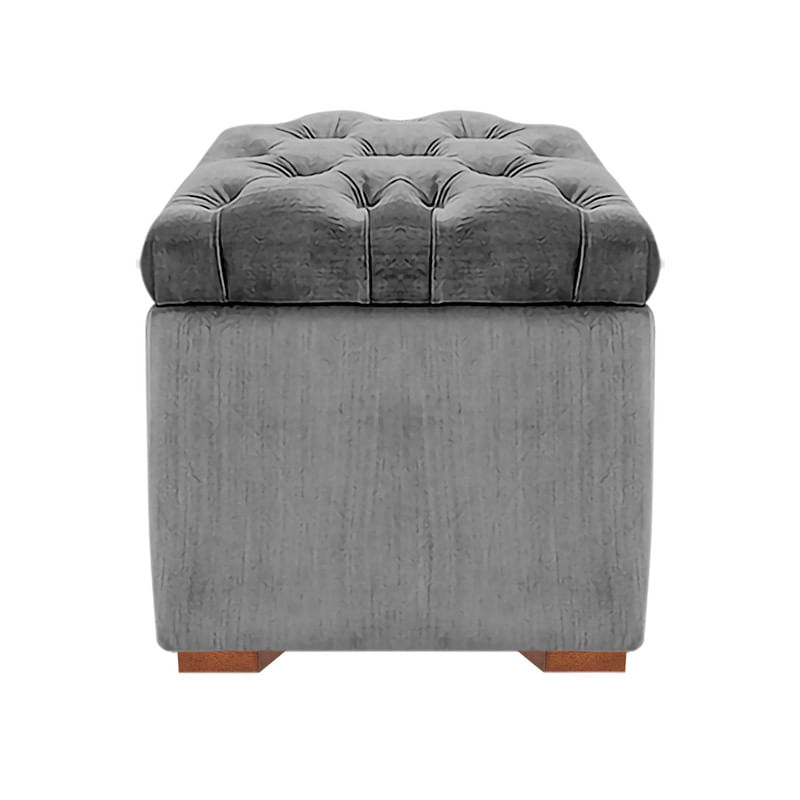 BAUL OLIVER MAVISAC PEQUEÑO COLOR PLATA - TELA
