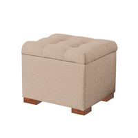 BAUL EVAN MAVISAC PEQUEÑO COLOR BEIGE - TELA