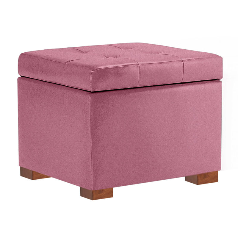 BAUL ALBERT MAVISAC PEQUEÑO COLOR ROSADO - TELA
