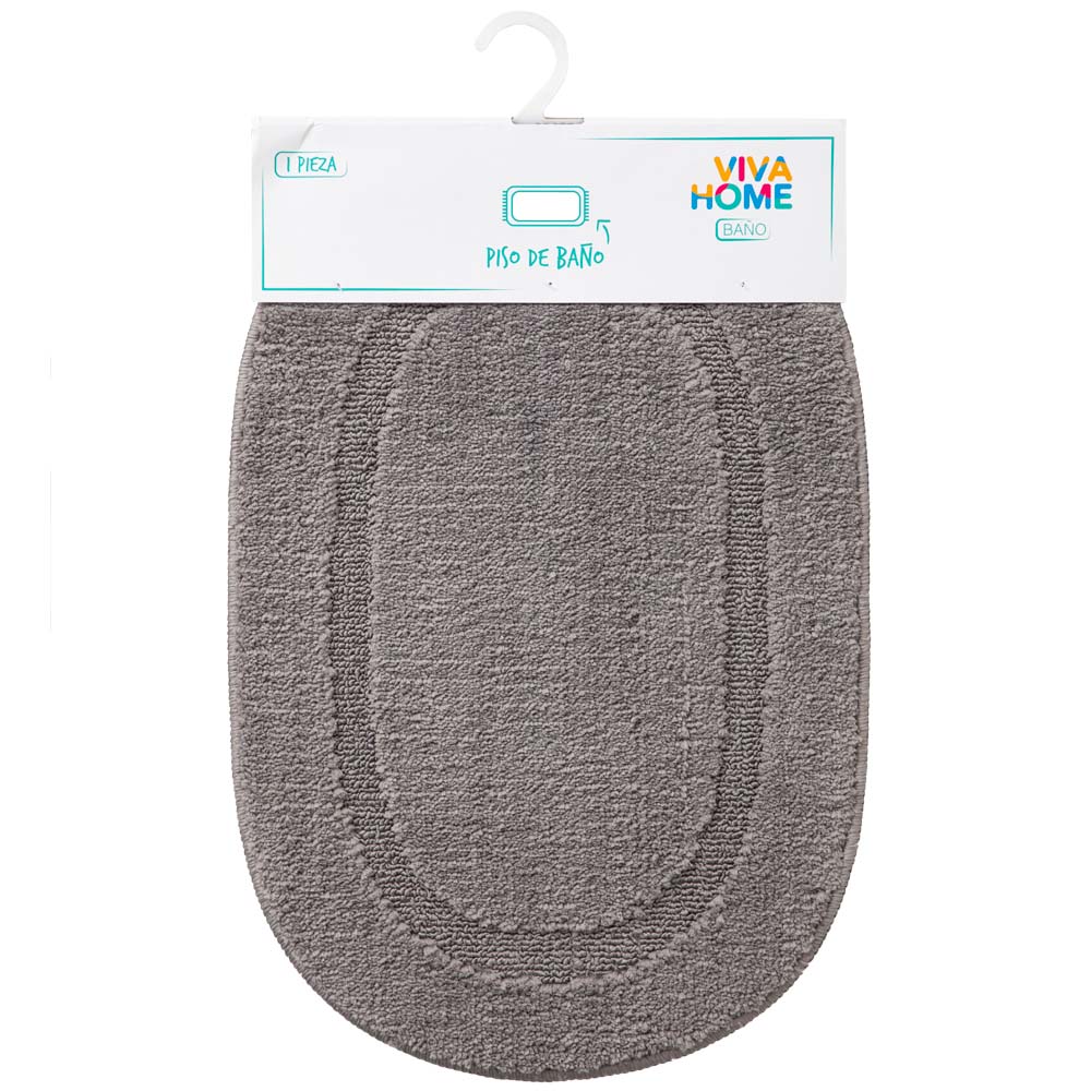 Piso de Baño Oval VIVA HOME Gris