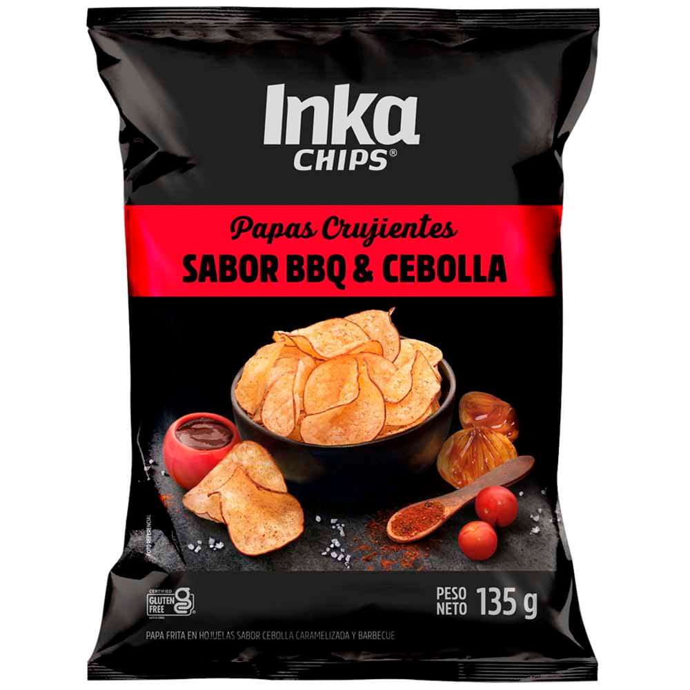 Papas INKA CHIPS BBQ & Cebolla Bolsa 135g