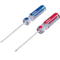 Desarmadores estrella y plana 14 x 4 pretul
