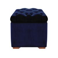 BAUL OLIVER MAVISAC PEQUEÑO COLOR AZUL NOCHE - TELA