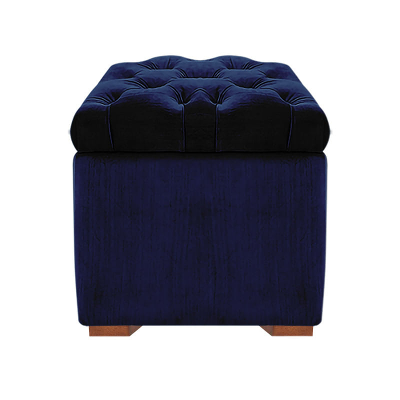 BAUL OLIVER MAVISAC PEQUEÑO COLOR AZUL NOCHE - TELA