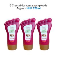 3 Crema Hidratante para pies de Argan - NNP 120ml