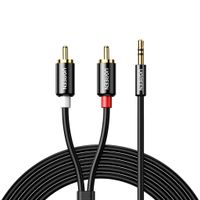 Cable de Audio Ugreen 2 RCA a Jack 3.5mm Auxiliar Sonido 2m