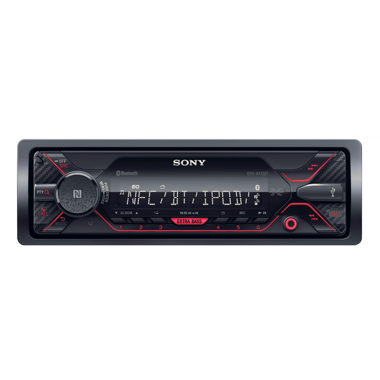 Autoradio | Bluetooth | Conexión USB | Extra Bass | NFC | DSX-A410BT