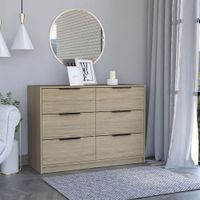 Comoda Kaia 4 Cajones / 2 Puertas - Rovere/Blanco