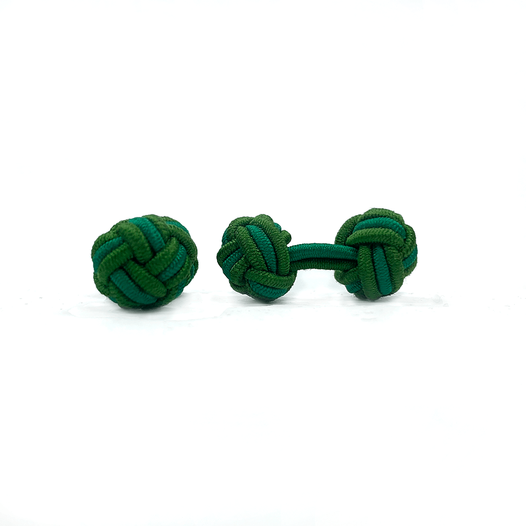 Gemelos de hilo redondos verde