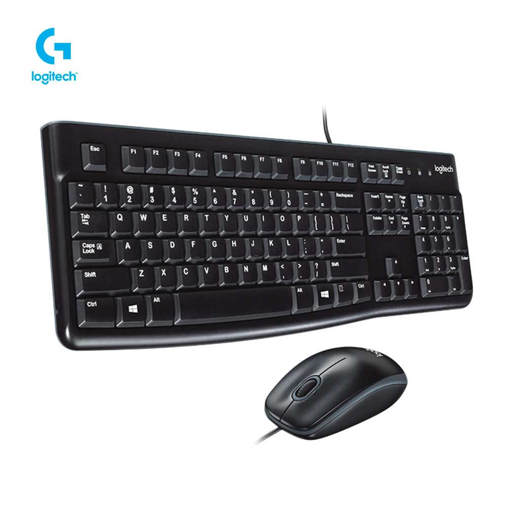 Kit Teclado y Mouse Logitech Mk120 Negro