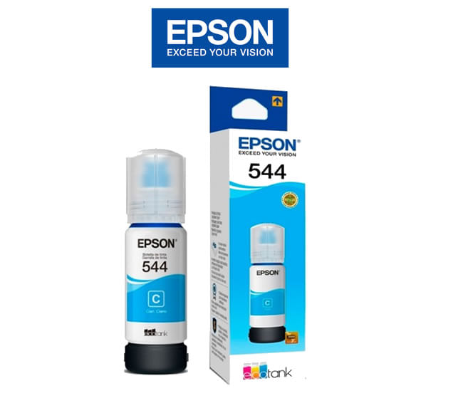 Botella Tinta Epson T544 Color -Cyan