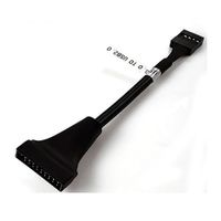 Adaptador de Placa USB 3.0 de 20 Pines Macho a 2.0 de 9 Pines Hembra