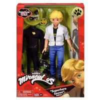 MUÑECO MIRACULOUS LADYBUG ADRIEN SUPERHERO SECRET 28 CM