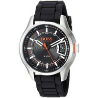 Reloj Hugo Boss Hong Kong 1550048 Acero Inoxidable Correa De Silicona Negro
