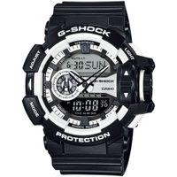 Reloj Casio G-Shock GA400-1A  Acuático Luz Automática Negro Blanco