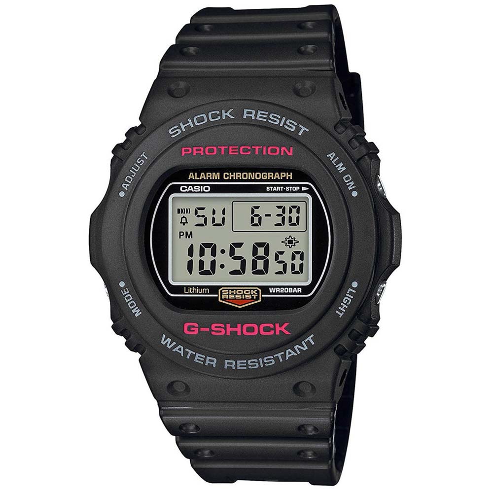 Reloj Casio G-Shock DW5750E-1 Digital Luz De Fondo Acuático Negro