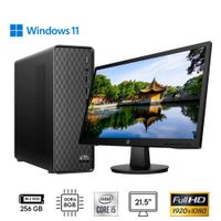 PC HP S01-pF2005lam i5-10505 8GB SSD 256GB W11H Monitor HP V22 FHD 21.5