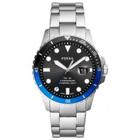 Reloj Fossil FB-01 FS5671 Fecha Acero Inoxidable Negro Azul